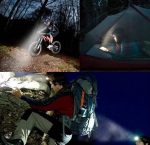 Nagy fényerejű fejlámpa 5 x T6 CREE leddel / akkumulátorral - állítható pántokkal, 4 világítási móddal (BBL)