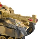 KING nagyméretű, valósághű távirányítós AKKUS tank gyerekeknek - hang-, és fényhatásokkal (BBJ)