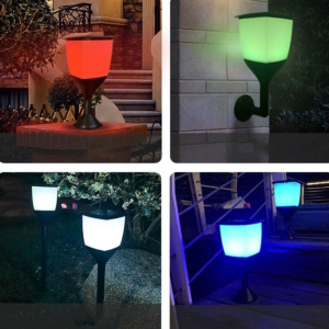 Napelemes RGB LED kerti lámpa 3 az 6