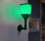 Napelemes RGB LED kerti lámpa 3 az 1-ben - Leszúrható vagy felszerelhető, beépített alkonykapcsolóval (BBV)