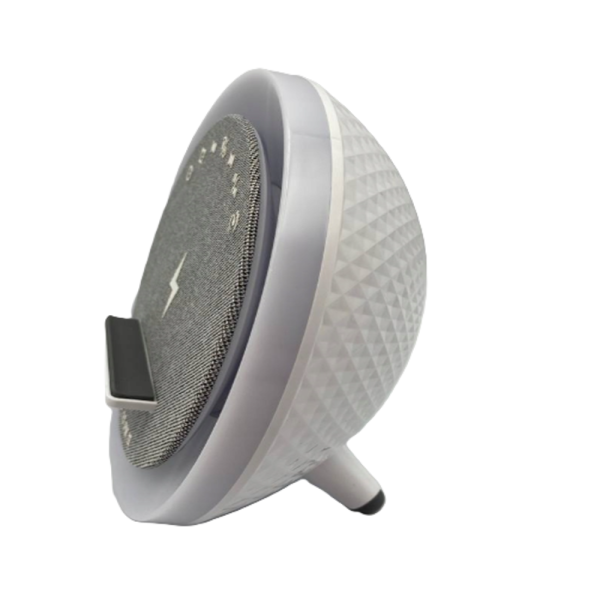 OKOP multifunkciós ébresztőóra bluetooth hangszóróval – RGB LED fény, és vezeték nélküli töltés 10W KP-577 (BBJH)