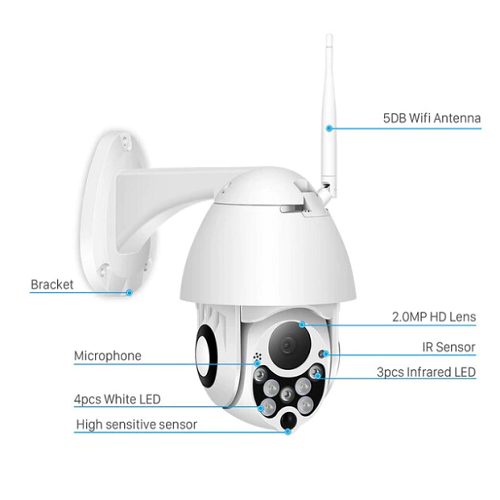 Onvif wifi IP kültéri térfigyelő kamera (BBV)
