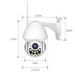 Onvif wifi IP kültéri térfigyelő kamera (BBV)