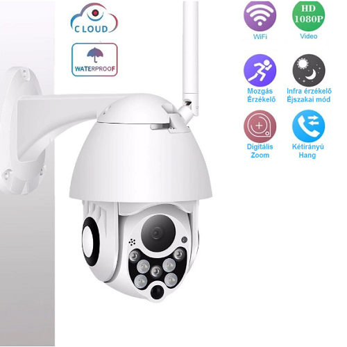 Onvif wifi IP kültéri térfigyelő kamera (BBV)