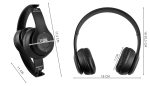 P47 Bluetooth-os akkus fejhallgató headset MP3 lejátszó - fekete (BBV)