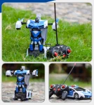 Police Transformers szuperhőssé alakuló távirányítós sportautó (BBJ)
