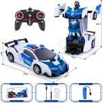 Police Transformers szuperhőssé alakuló távirányítós sportautó (BBJ)