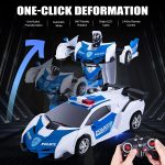 Police Transformers szuperhőssé alakuló távirányítós sportautó (BBJ)