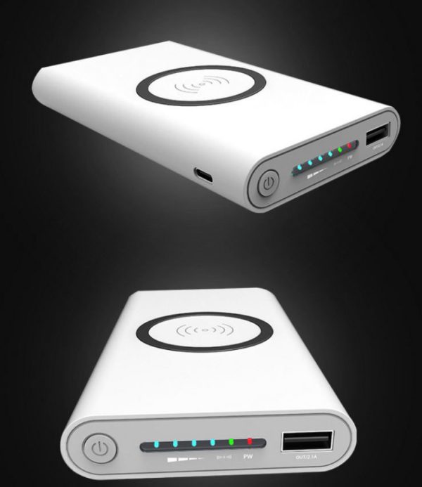 NONA powerbank - 8000 mAh - vezeték nélküli töltés (BBV)