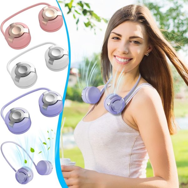 Praktikus akkus, nyakba akasztós ventilátor szabadtéri sportoláshoz és túrázáshoz (BBD)