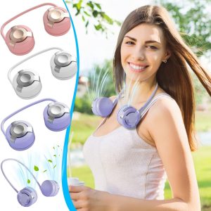 Praktikus akkus, nyakba akasztós ventilátor szabadtéri sportoláshoz és túrázáshoz (BBD)