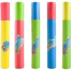 Puha, könnyű habszivacsból készült vízipisztoly gyerekeknek, 10 m-es vízsugár – 35cm x 5cm, többszínű (BB-7281) (2)