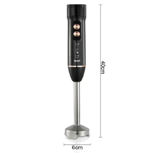 RAF 1200W kézi botmixer – nagy teljesítményű, ergonomikus turmixgép levesekhez, szószokhoz és smoothiekhoz R237B (BBD)