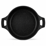 Royalty Line márványbevonatú 44 cm átmérőjű 23,4L kapacitású lábas – nagyméretű tapadásmentes főzőedény üvegfedővel RL-BS44ML (BBA)