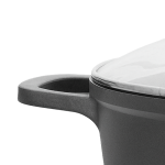 Royalty Line márványbevonatú 44 cm átmérőjű 23,4L kapacitású lábas – nagyméretű tapadásmentes főzőedény üvegfedővel RL-BS44ML (BBA)