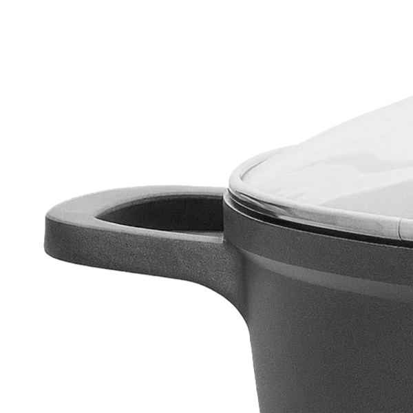 Royalty Line márványbevonatú 44 cm átmérőjű 23,4L kapacitású lábas – nagyméretű tapadásmentes főzőedény üvegfedővel RL-BS44ML (BBA)