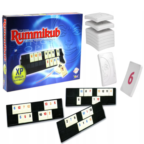 Rummikub társasjáték – klasszikus számlapka játék akár 4 játékos számára (BBJ)