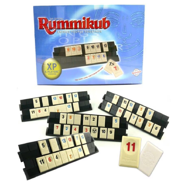 Rummikub társasjáték – klasszikus számlapka játék akár 4 játékos számára (BBJ)