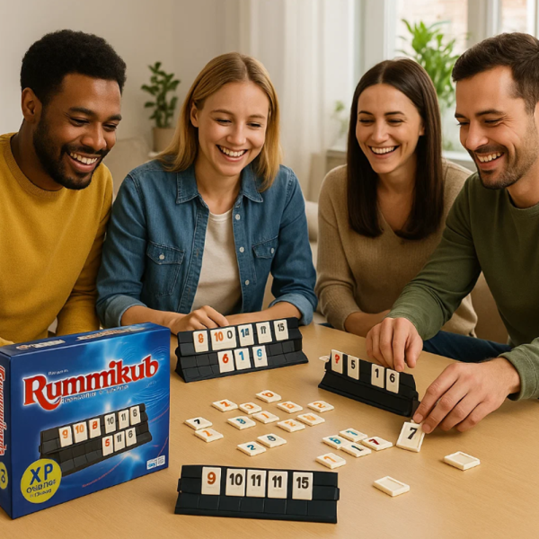Rummikub társasjáték – klasszikus számlapka játék akár 4 játékos számára (BBJ)