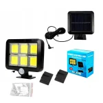 SL-F120 Kültéri COB LED napelemes fali lámpa, mozgásérzékelővel (BBL)