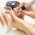 SML master nails pofesszionális elektromos csiszológép pedállal – tökéletes körömápolás rosegold színben (BBV)