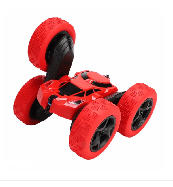 LED-es, 360°-ban pörgő kaszkadőrautó vezérlővel - 2,4 GHz Stunt Car (BBJ)