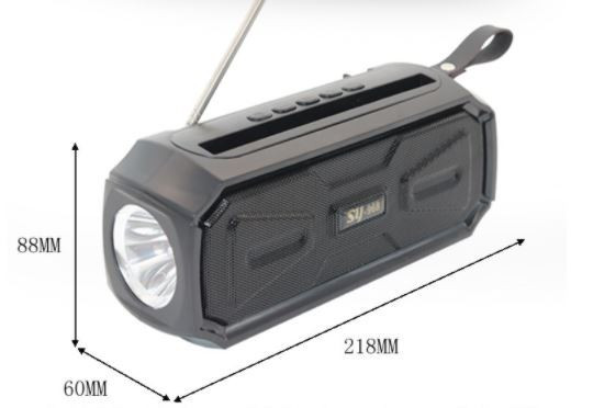 SY-968 bluetooth hangszóró zseblámpa funkcióval és telefontartóval (BBV)