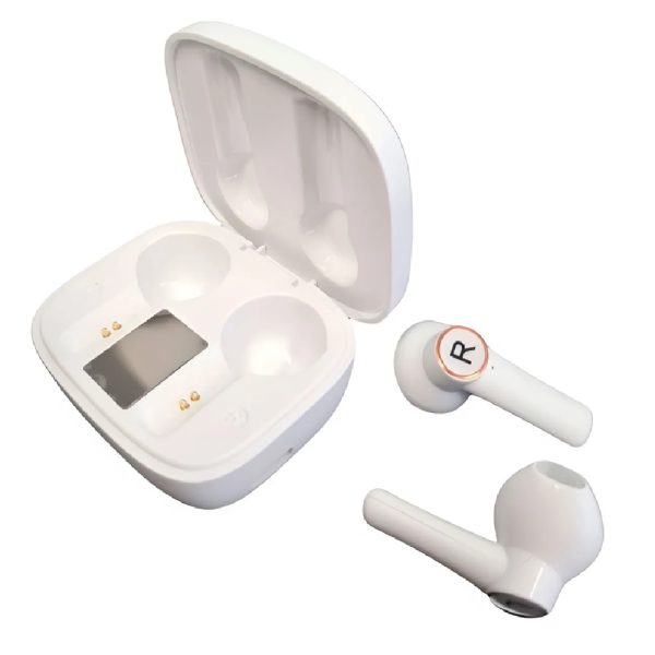 Sound-Luxe – Vezeték nélküli Bluetooth sztereó fülhallgató, beépített mikrofonnal, LED kijelzővel, vízálló, töltő dokkolóval TWS-320 (BBV)