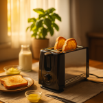 Sovio 2 szeletes elektromos kenyérpirító – 650W nagy teljesítményű, kompakt konyhai készülék SC118 (BBD)