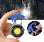 Strapabíró többfunkciós kemping zseblámpa, ABS/alumínium, sos led, 800 lumen (BBV)