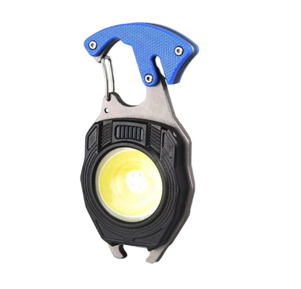 Strapabíró többfunkciós kemping zseblámpa, ABS/alumínium, sos led, 800 lumen (BBV)