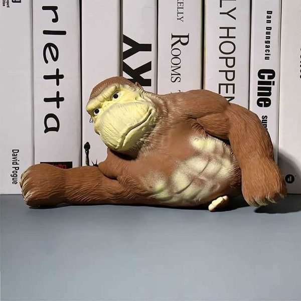 Gorilla formájú, nyomkodható, stressz csökkentő játék gumiból (BBJ)
