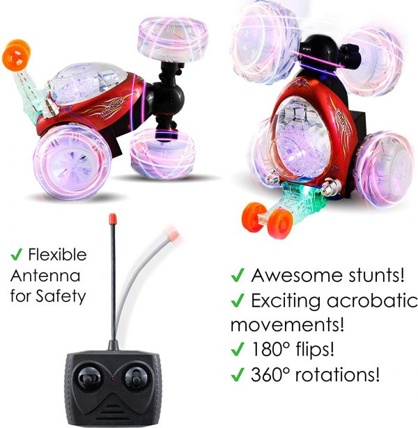 Stunt Dumper LED 1:24 Trükkös távirányítós autó (BBJ)