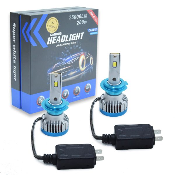 Super White canbus H7 LED fényszóró szett - 1 pár, 200W (THM)