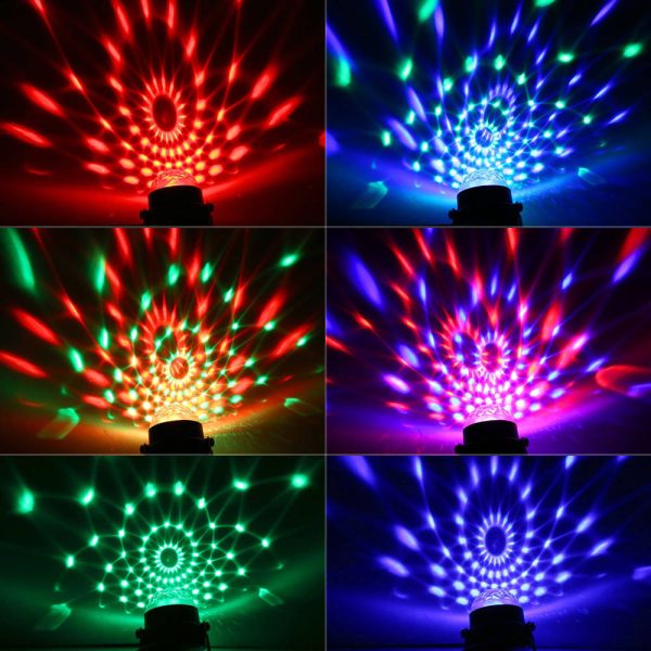 Színes mini LED diszkólámpa távirányítóval (BBL)