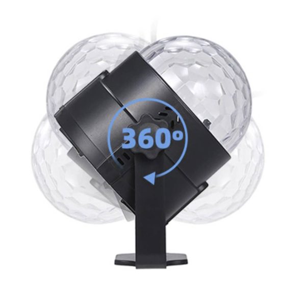 Színes mini LED diszkólámpa távirányítóval (BBL)