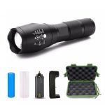T6 strapabíró és vízálló akkus cree led zoom kézi lámpa - kerékpárra is rögzíthető (BBL)