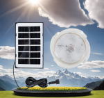 THO napelemes kör alakú vízálló kültéri veranda mennyezeti lámpa SCL-100W (BBD) (BBJH)