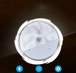 THO napelemes kör alakú vízálló kültéri veranda mennyezeti lámpa SCL-100W (BBD) (BBJH)