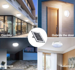THO napelemes kör alakú vízálló kültéri veranda mennyezeti lámpa SCL-100W (BBD) (BBJH)