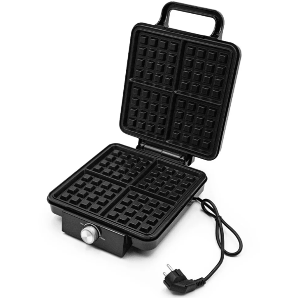 Tapadásmentes gofrisütő beépített jelzőfénnyel, 1500W - családi reggelikhez, desszertekhez (BBV)