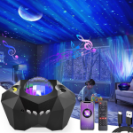 Távirányítós GALAXIS holdfény projector Bluetooth hangszóróval - varázsolja otthonába az éjszakai égboltot! (BBD) (FX)