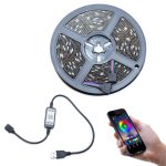 Okos bluetooth LED szalag mobiltelefonos távirányítással - TV háttérvilágítás - 5 méter (BBV)