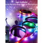 Okos bluetooth LED szalag mobiltelefonos távirányítással - TV háttérvilágítás - 5 méter (BBV)