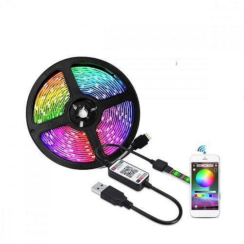 Okos bluetooth LED szalag mobiltelefonos távirányítással - TV háttérvilágítás - 5 méter (BBV)