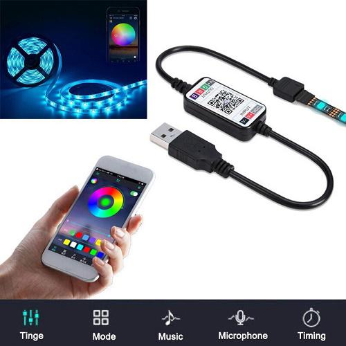 Okos bluetooth LED szalag mobiltelefonos távirányítással - TV háttérvilágítás - 5 méter (BBV)