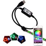 Okos bluetooth LED szalag mobiltelefonos távirányítással - TV háttérvilágítás - 5 méter (BBV)