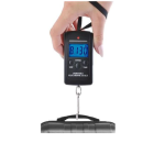 Többfunkciós, hordozható - digitális LED függőmérleg háttérvilágítással - 40 kg-ig (BBV)