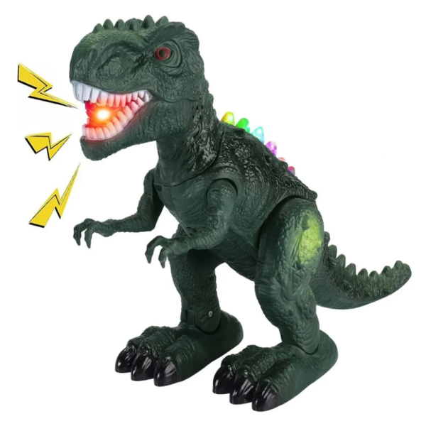 Tyrannosaurus Rex interaktív játékfigura – 30 cm-es mozgó dinoszaurusz hang- és fényhatásokkal (BBJ)