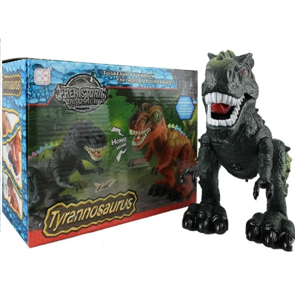 Tyrannosaurus Rex interaktív játékfigura – 30 cm-es mozgó dinoszaurusz hang- és fényhatásokkal (BBJ)